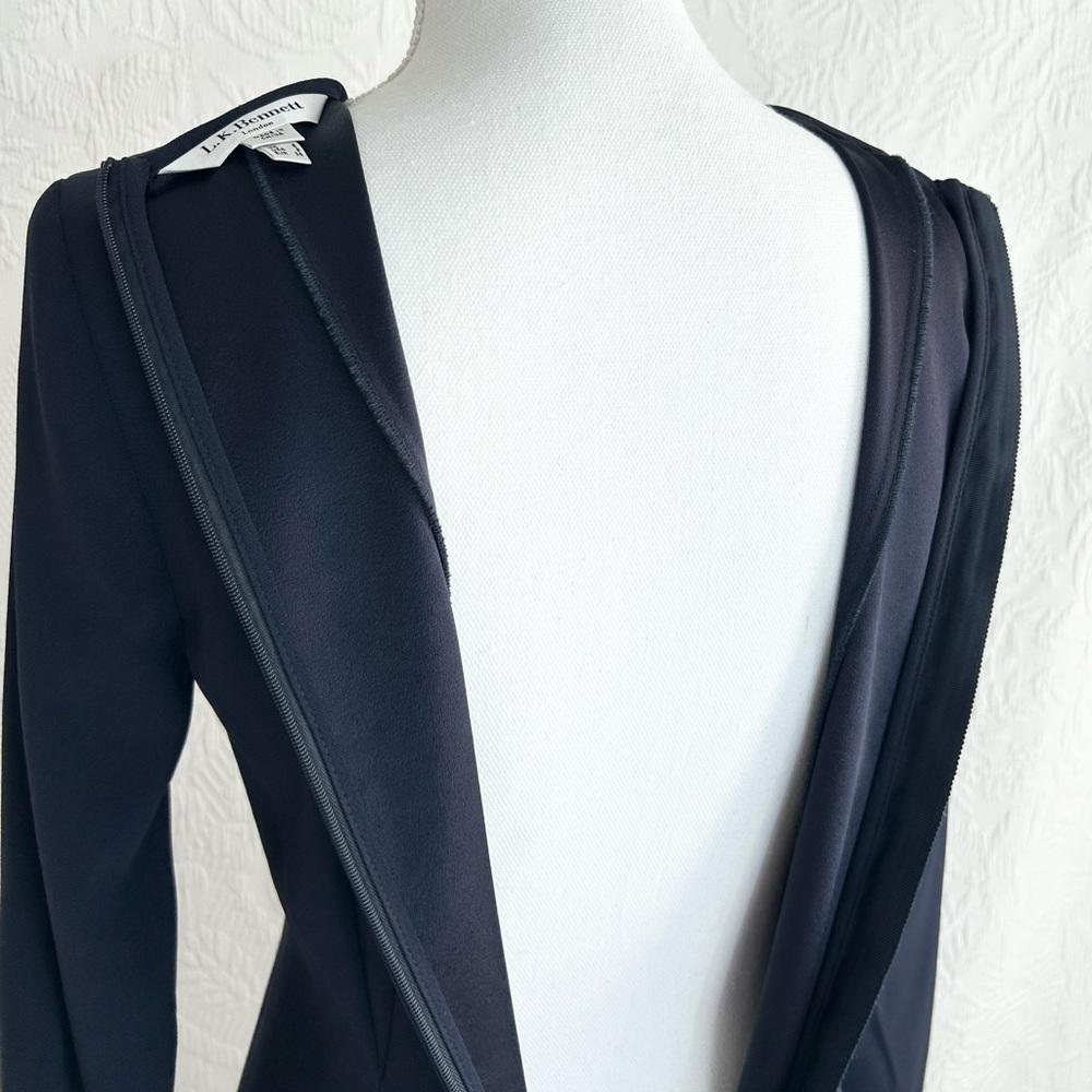 LK Bennett London Jessica Dress Sloane Blue (Navy) Size 2 - Picture 8 of 16